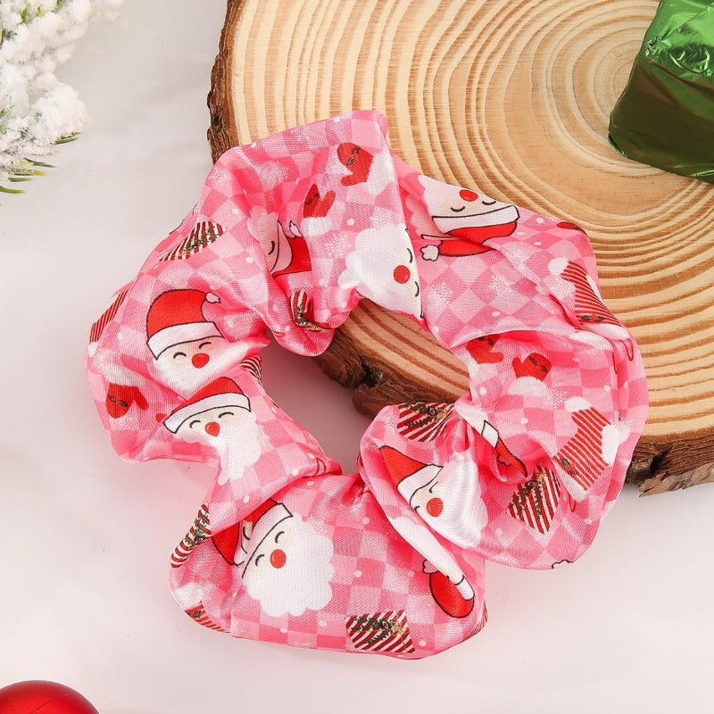 Wholesale Santa Claus Reindeer Christmas Tree Snowflake Snowman Hair Scrunchies